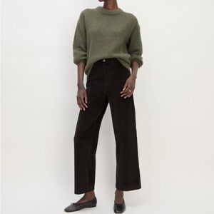Everlane Corduroy Wide-Leg Pant - Black, 6